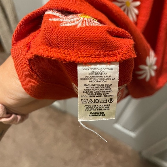 LOFT Red Tank Top with Daisy Embroidery - Picture 8 of 8
